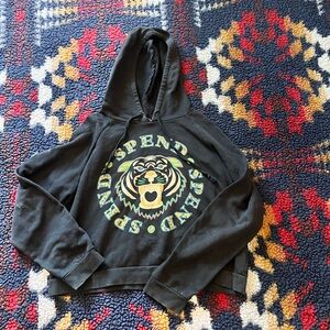 Forever 21 Tiger Black Graphic Hoodie
